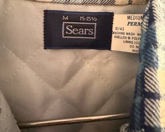 Sears quilted work shirt