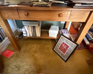 Mission Oak Library Table