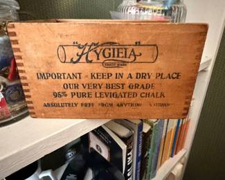 Antique Wooden Chalk Crate