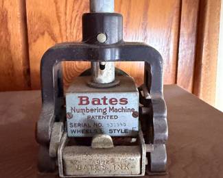 Bates Numbering Machine