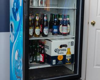 NOT COOLING — The Fogel VR-10-BEV-W-RH-CA (or Fogel VR-10-HC) is a 10 cu. ft. single-door commercial glass door merchandiser refrigerator designed for beverage cooling. Featuring a white-coated steel finish and right-hinged door, it is engineered for high-efficiency, using R290 hydrocarbon refrigerant, LED lighting, and maintaining temperatures between 32°F to 39°F, making it suitable for convenience stores and restaurants. GoFoodservice GoFoodservice +2 Key Features and Specifications: Dimensions: Approximately 25"W x 23"D x 53-3/4"H.