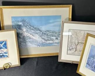 G.S. Fisher  Summer ll Hummingbird Flowers   At The Beach  C. Blish Bass Harbor Light R.E. Kennedy