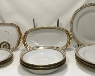 J.P. Limoges Plates, Bowls, And Serving Dishes