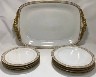 J. P. Limoges Platter And Plates 