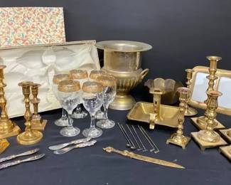 Brass  Bronze Colored Decor 