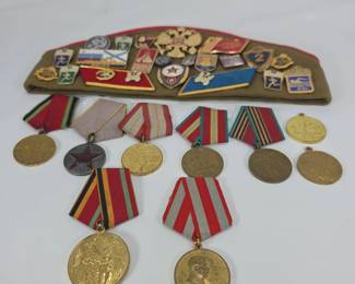 Soviet Union Russian Military Metals, Pins,  More