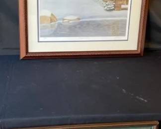 Framed Prints  A Winter Haven By John Furches Signed And Numbered Early Winter By Tucker 