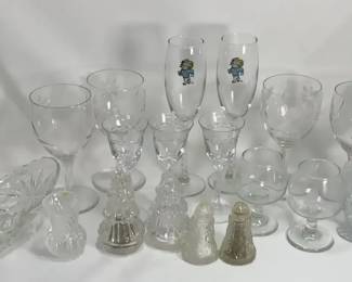 Vintage Banana Split Bowl Or Gondola,salt pepper Shakers,toothpick Holder,brandy Snifter And More 