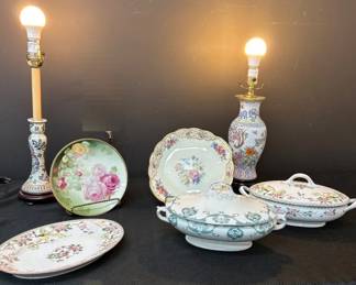 Lamps, Serving Dishes, And Decrotive Plates 