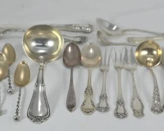  05 Various Brands Patterns Sterling Silver Flatware