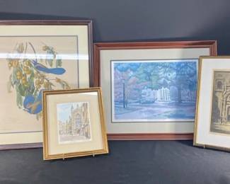 Four Framed Pictures 