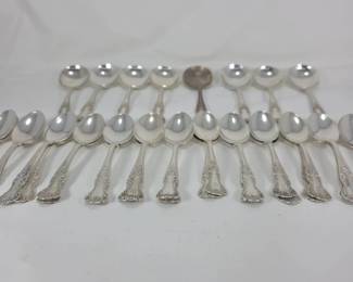 Gorham  Cambridge  Sterling Silver 8 Soup Spoons 27 Teaspoons