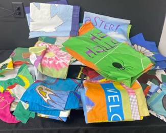 Huge Assortment Of Large Pole Flag And Small Stake Flags