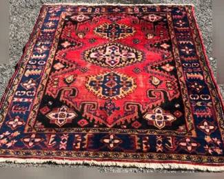 Vintage Hand Knotted Persian Style Rug