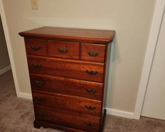 Mid century cherry chest of drawers