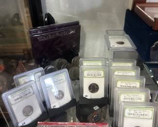 Slabbed Coins and Coin Sets