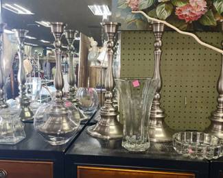 Variety of candlesticks