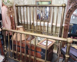Brass bed frame