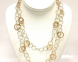 ATASAY DESIGNER 14K GOLD NECKLACE AK 14k TURKEY STAMPED 13.25 GRAMS 20inches in length