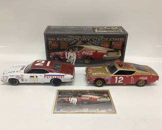BOBBY ALLISON #12 AUTOGRAPHED DIECAST AND DAVID PEARSON #21 CAR