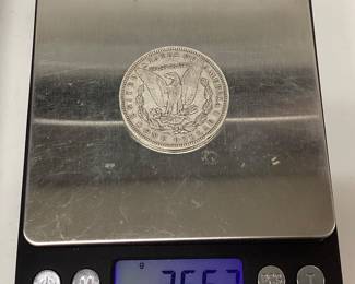  1890-P Morgan silver dollar U.S. 90.0 silver coin Philadelphia mint