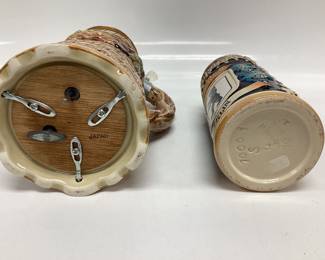 ORIGINAL KING BERLIN BEER STEIN AND MUSICAL CERAMIC BEER STEIN