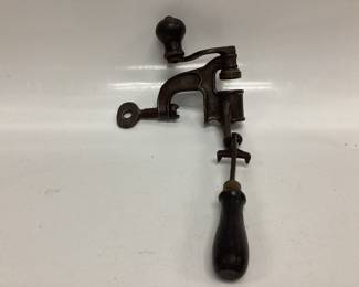 ANTIQUE 12 GAUGE SHOTGUN SHELL ROLL CRIMPING TOOL USED FOR RELOADING