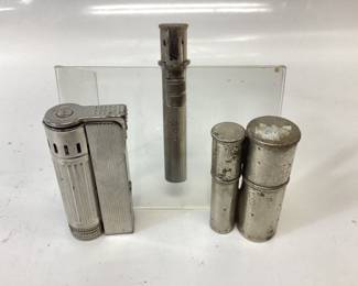 EARLY 1900s NOVITAS POCKET LIGHTER, MINI FOX LIGHTER AND CATALYST ATOMIC LIGHTER SELF STARTING