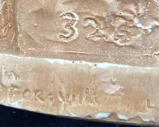  (3)VTG. MOTHER & CHILD SCULPTURES, DEL GAIA, ARTIST SIGNED 1971 #325