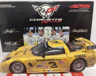 ANDY PILGRIM, DALE EARNHARDT, DALE EARNHARDT JR AND KELLY COLLINS #3 GOODWRENCH CORVETTE DIECAST CARS FIRST EDITION OF THE SERIES