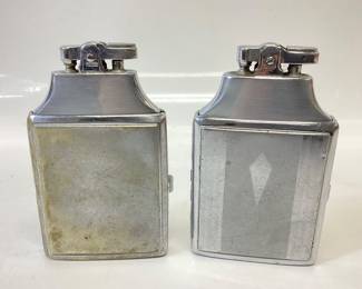2 RONSON MASTERCASE CIGARETTE CASE AND LIGHTER COMBINATION