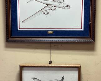 (2) SIGNED DAN WITKOFF PRINTS, B-29 â€˜THUMPERâ€™ FROM THE 20th AF- #160/300 & P-51D â€˜SUNSHINE VIIâ€™ FLOWN BY BILL BANKS, 348th FIGHTER GROUP- #86/100 NO SHIPPING PICKUP ONLY
