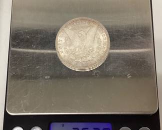 1896-P Morgan silver dollar U.S. 90.0 silver coin Philadelphia mint