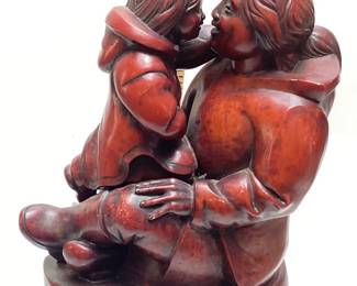 BOMA CANADA INUIT MOTHER & CHILD SCULPTURE BY ARTIST THOMAS MCPHEE