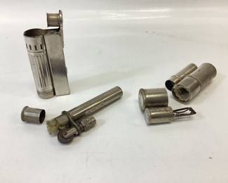 EARLY 1900s NOVITAS POCKET LIGHTER, MINI FOX LIGHTER AND CATALYST ATOMIC LIGHTER SELF STARTING