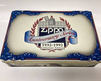 ZIPPO 60th ANNIVERSARY COLLECTORS EDITION 1932 to 1992 set of six vintage lighters unfired