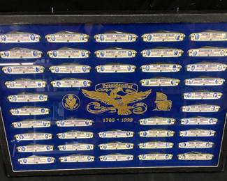 1789-1992 COMMEMORATIVE U.S. PRESIDENTIAL POCKET KNIFE COLLECTION