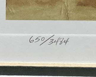  NC ARTIST BOB TIMBERLAKE SIGNED #650/3484 KURALT AT WHITES CREEK FRAMED PRINT, FAMED JOURNALIST CHARLES KURALT FLY FISHING IN NC MOUNTAINS NO SHIPPING PICKUP ONLY