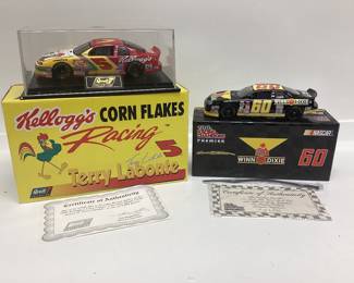 TERRY LABONTE #5 KELLOGGâ€™S CORN FLAKES AND MARK MARTIN #60 WINN DIXIE BOTH ARE FIRST IN THE EDITION SERIES DIECAST CARS