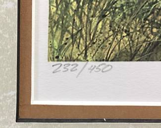 NC ARTIST TIM BRUCE GHOST SERIES SIGNED #232/450 REMEMBER WHEN FRAMED PRINT, PLOW IN THE FIELD NO SHIPPING PICKUP ONLY