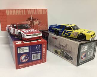 DALE EARNHARDT #15 WRANGLER AND DARRELL WALTRIP #11 BUDWEISER BOTH ARE FIRST EDITION OF THE SERIES