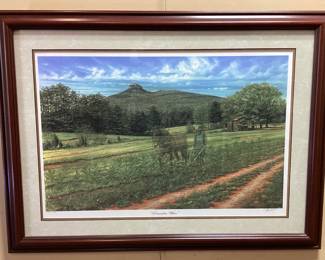 NC ARTIST TIM BRUCE GHOST SERIES SIGNED #232/450 REMEMBER WHEN FRAMED PRINT, PLOW IN THE FIELD NO SHIPPING PICKUP ONLY