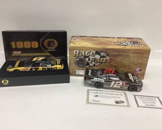 AUTOGRAPH RYAN NEWMAN WITH COA #12 ALLTEL AND MATT KENSETH #17 DEWALT DIECAST CARS BOTH ARE FIRST EDITION IN THE SERIES