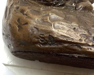 (2) BRONZE MOTHER & CHILD SCULPTURES, 1975 SILVANA DEMICHELIS, 1976 DOREEN KERN MOTHER READING TO CHILD