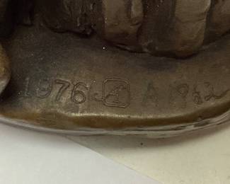 (2) BRONZE MOTHER & CHILD SCULPTURES, 1975 SILVANA DEMICHELIS, 1976 DOREEN KERN MOTHER READING TO CHILD