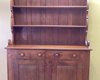 Antique Step back, cupboard, cabinet, hutch Solid wood construction. Perfect compliment to any primitive, rustic, or farm house decor. 48Lx19W74H. No shipping