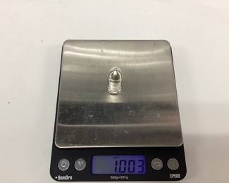  1 troy oz 45 cal bullet .999 silver silver, bullion,