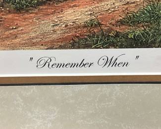 NC ARTIST TIM BRUCE GHOST SERIES SIGNED #232/450 REMEMBER WHEN FRAMED PRINT, PLOW IN THE FIELD NO SHIPPING PICKUP ONLY