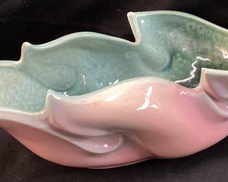  HULL POTTERY #78 LEAF CONSOLE BOWL, 12.5in W