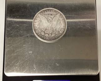 1896-P Morgan silver dollar U.S. 90.0 silver coin Philadelphia mint